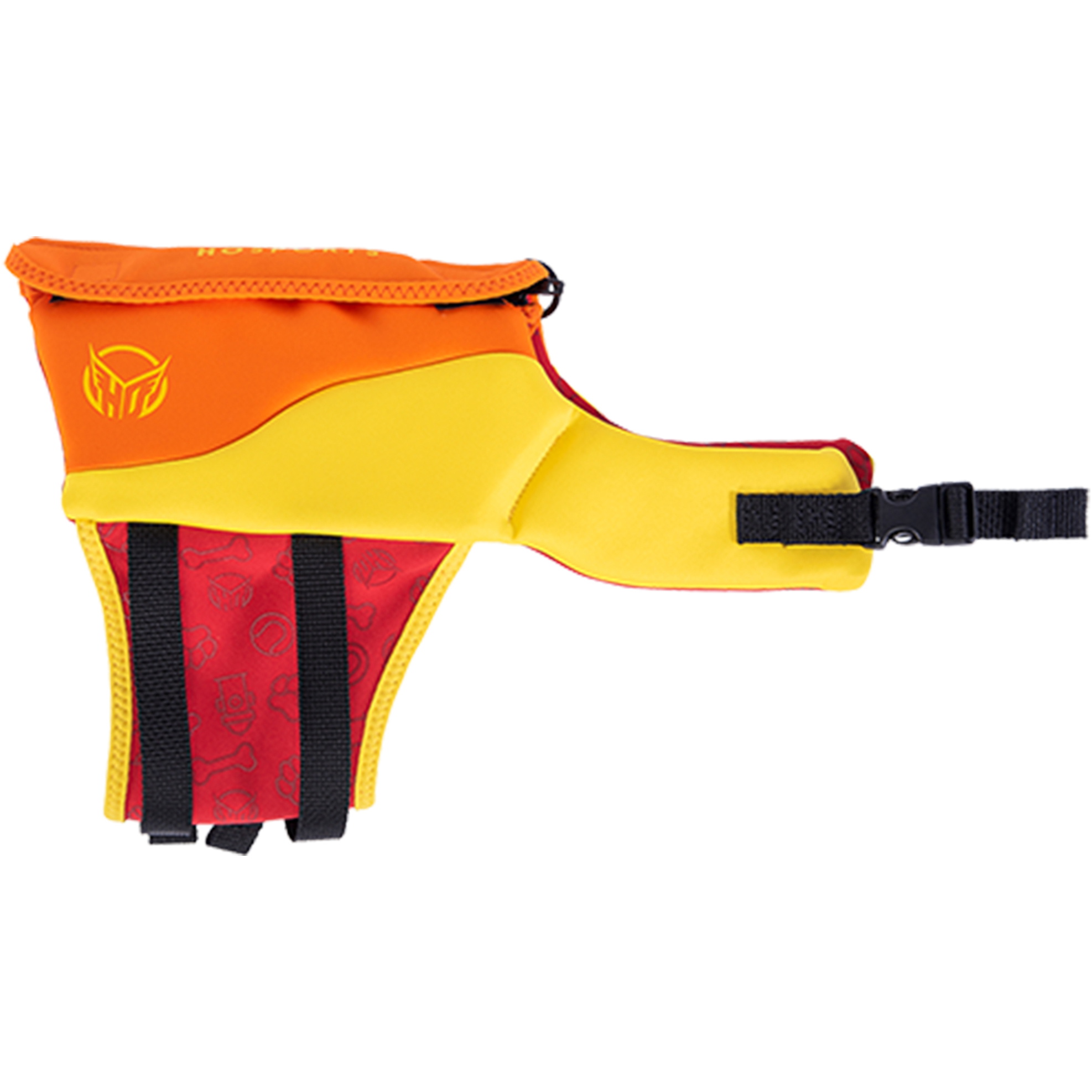 HO Sports 2026 Sage Neopreno Perro Chaleco HA-VEST-DOG - Amarillo / Naranja / Red